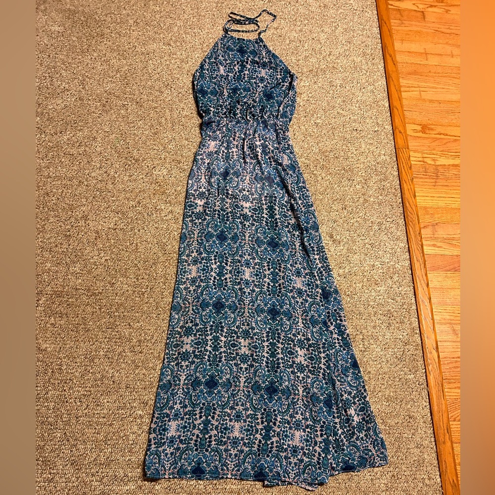 Show Me Your MuMu maxi halter dress, size medium